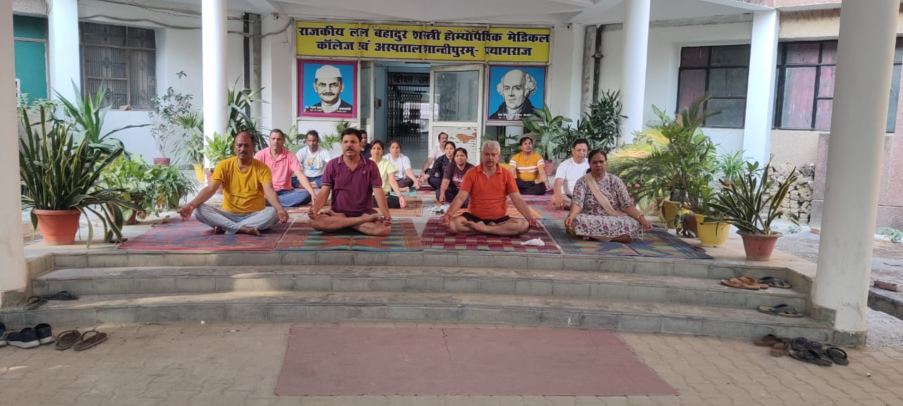 <p>Yoga Day Preparation </p>