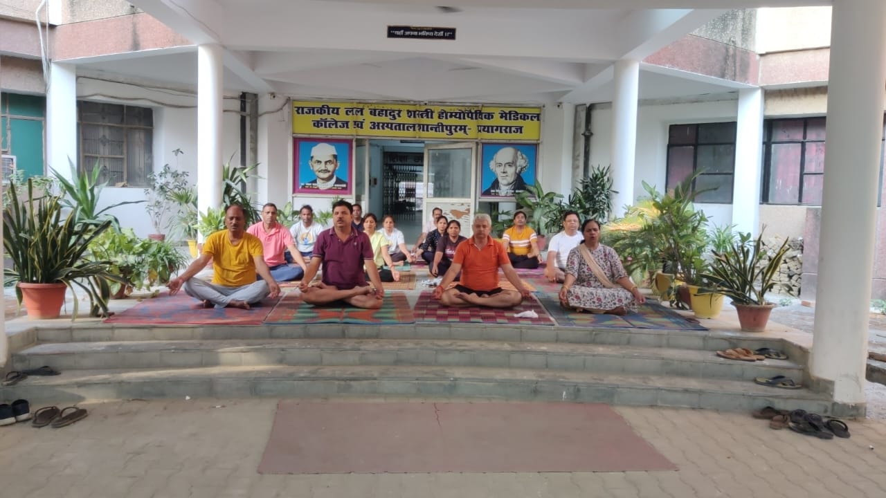 <p>Yoga Day Preparation </p>